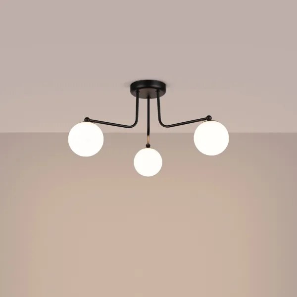 Sollux SL.1662 - Csillár rúdon ASTRAL 3xG9/8W/230V fekete