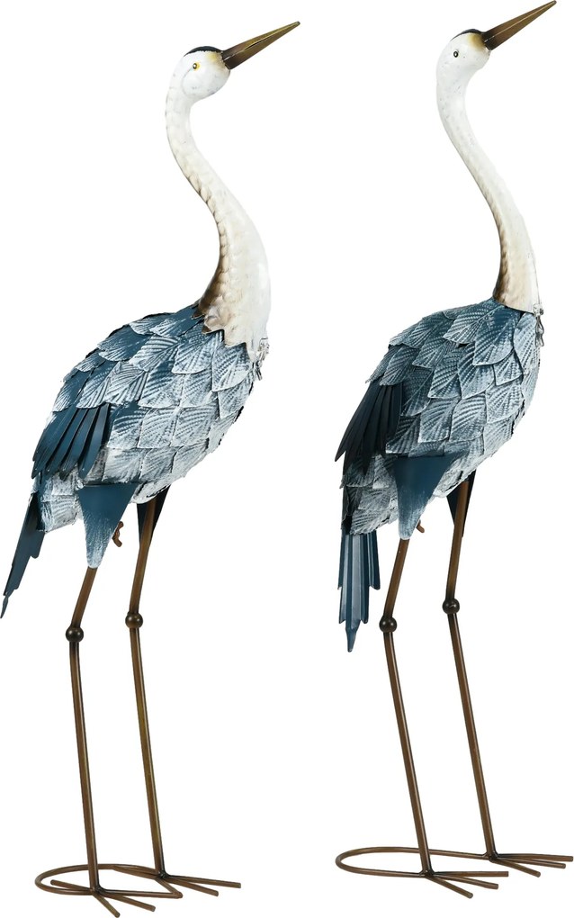 Outsunny 2 részes Kerti Szobor Ló – 72,5/74 cm Kerti Figura, Időjárásálló Kültéri Dísz, Szobor, Kerti Dekor Választék Balkonnak, Terasznak | Aosom