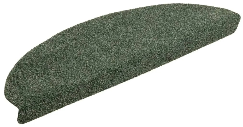 10 db zöld tűlyukasztott öntapadó lépcsőszőnyeg 65 x 21 x 4 cm