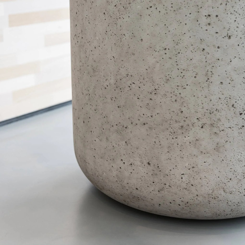 Charlie Planter, antik szürke, többféle méretben – Pottery Pots méret: XXL - 43 cm, ⌀ 44 cm