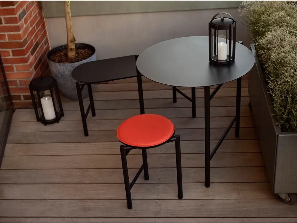 Fekete fém kerti pad Disc – Zone