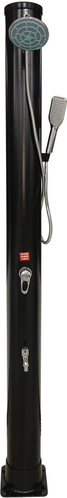 Hawaj kerti szolár zuhany kézi zuhanyrózsával 38 l | fekete