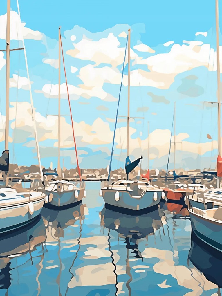 Poszter 30x40cm Kubista Marina