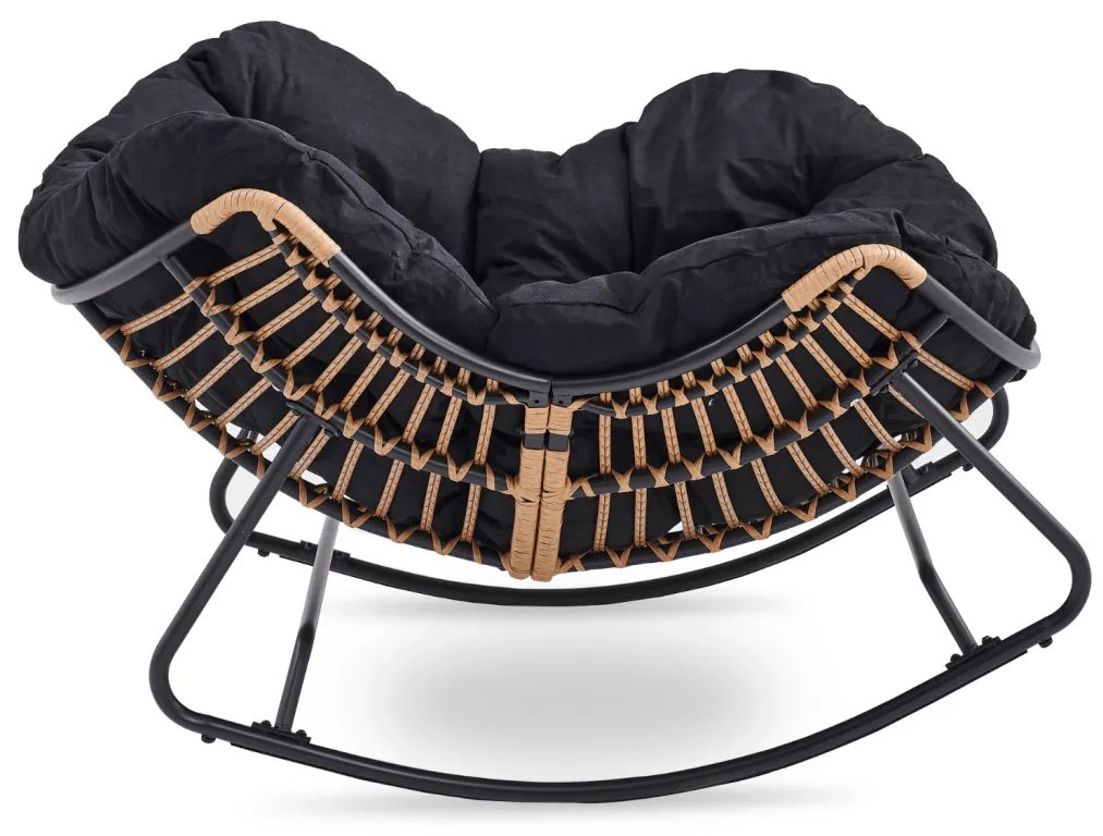 Hintafotel Fekete Párnával. ELTON