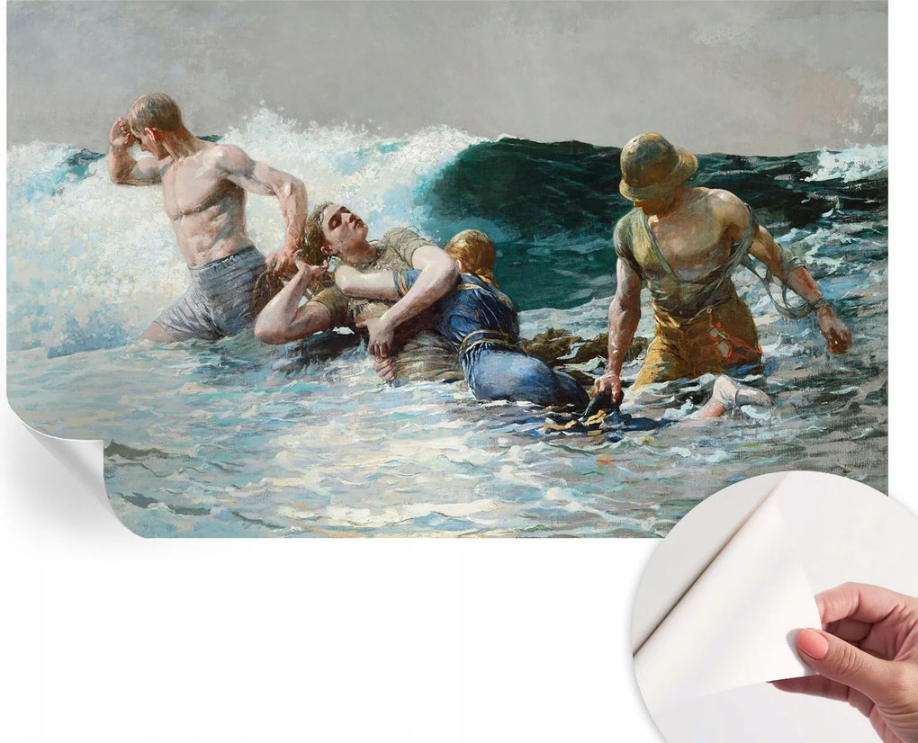 Öntapadós tapéta Divatos 3D fali ragasztóval Tengeri harc 416x254 cm