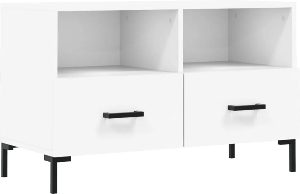 vidaXL fehér szerelt fa TV-szekrény 80 x 36 x 50 cm