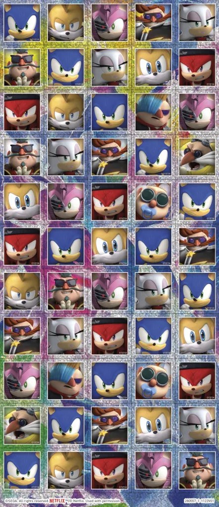 Sonic a sündisznó Prime Super matrica szett játékkal