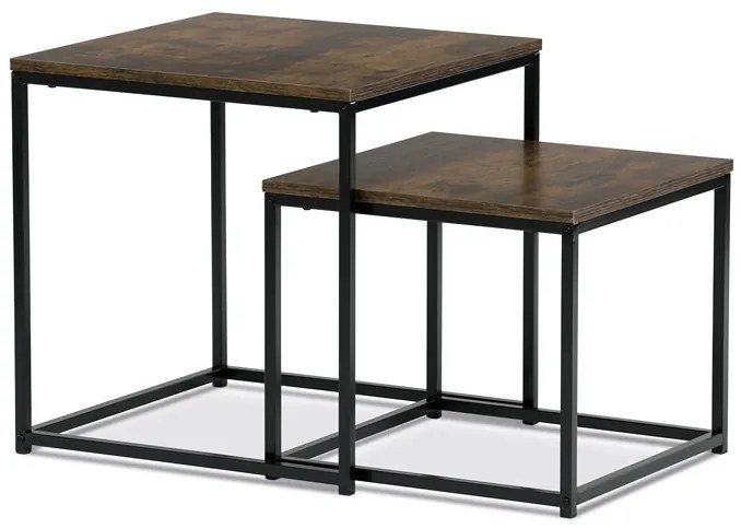 Lerakóasztal 50 × 50 × 52 cm, MDF, öregfa AF-076 OLW