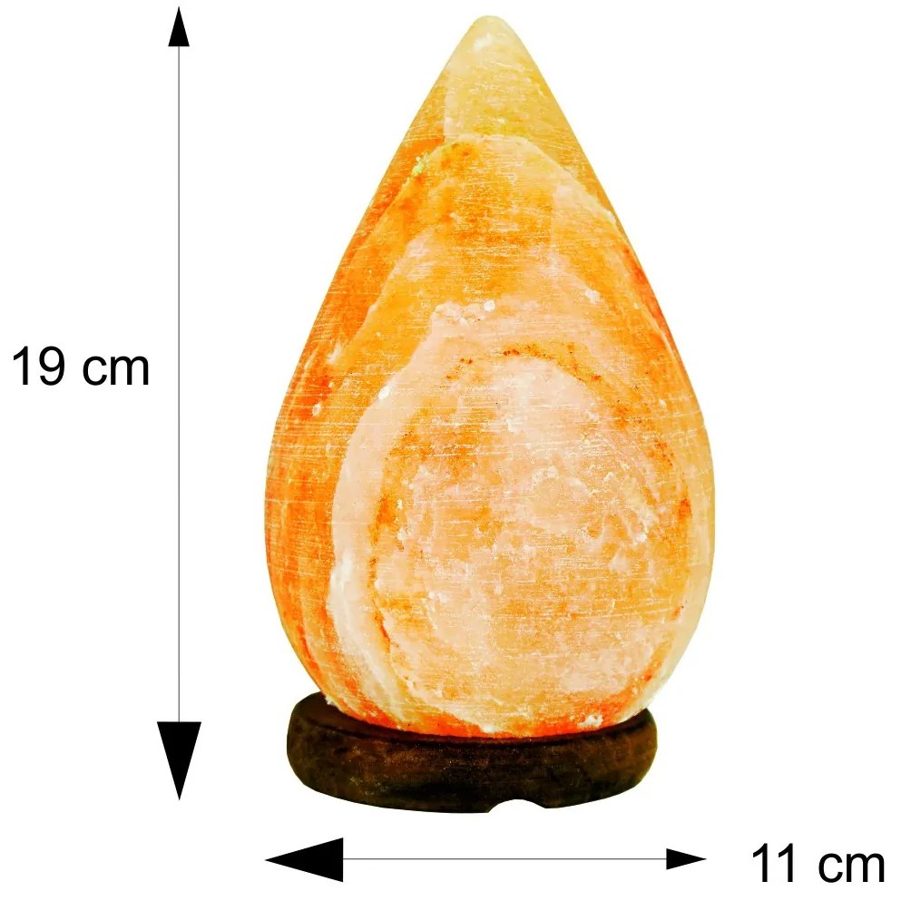 EMI láng alakú Himalája só lámpa 2 kg