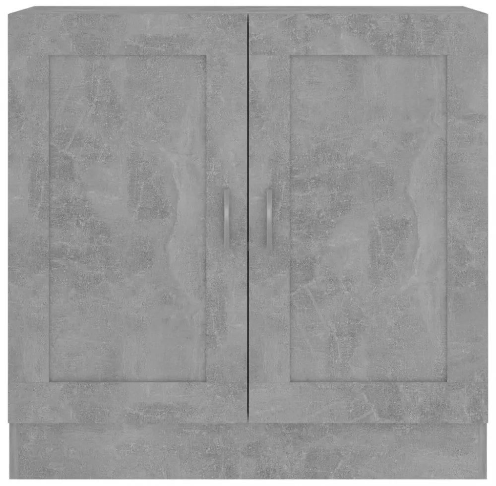 betonszürke szerelt fa könyvszekrény 82,5 x 30,5 x 80 cm