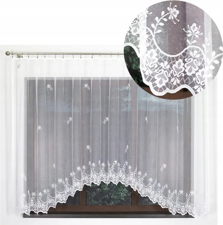 Teria kész jacquard függöny 350x160 cm fehér