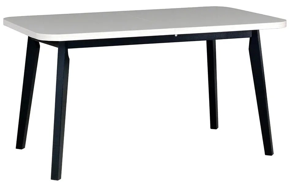 Asztal Harry 80 x 140+180 VI (fehér L) (fekete). 1059234
