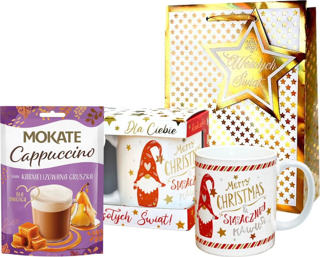 Bögre szett Cappuccino Karácsonyi Táska Férjnek, Férfinak, Fiúnak