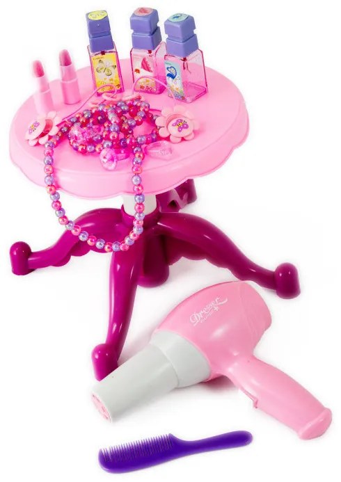 G21 játék - BEAUTIFUL kozmetikai asztalka hajszárítóval