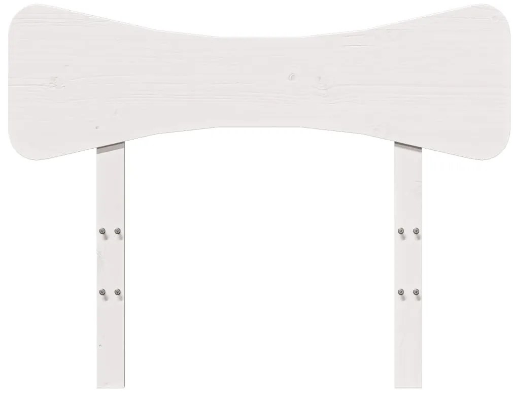 fehér tömör fenyőfa fejtámla 75 cm