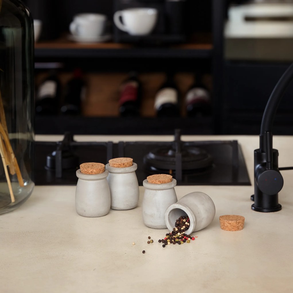 ODLITO ÖNTÖTT Betondoboz – Nefertiti – natúr – 8 cm – 6 db