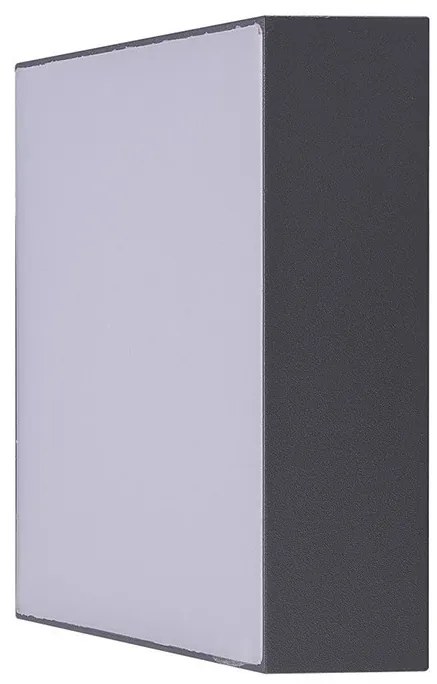 AZZARDO 4498 CASPER SQUARE 3000K DGR Modern Kültéri Mennyezeti Lámpa Szürke LED IP54