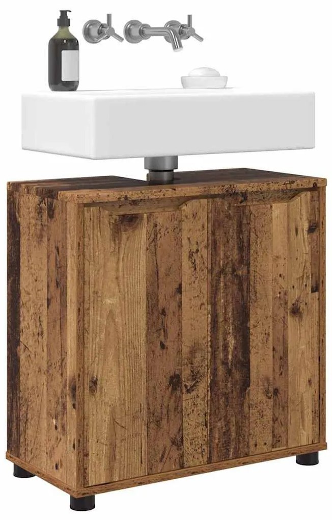Fürdőszoba mosdószekrény Öreg fa 60 x 30 x 60 cm Faanyag