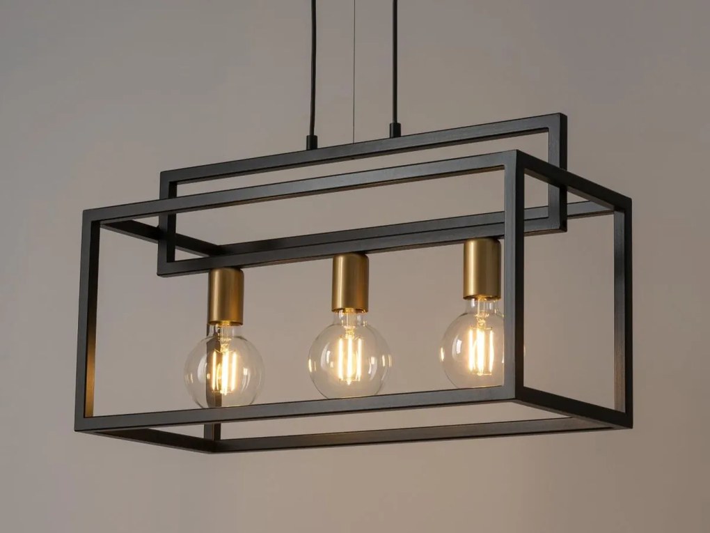 Sigma lighting modern függeszték vigo fekete arany sig32441