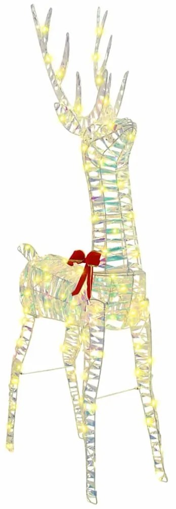 3D rénszarvas 140 LED-del Meleg fehér 128 cm PET