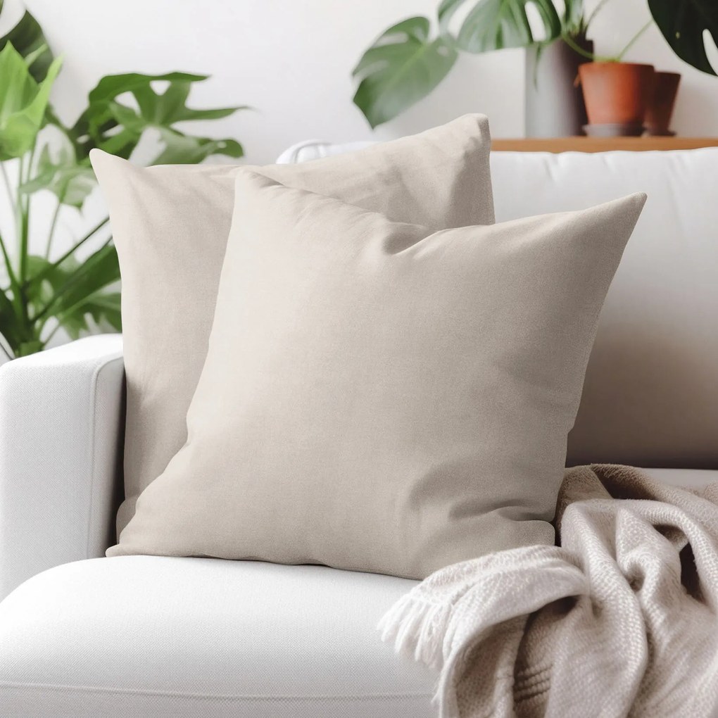 Goldea díszpárnahuzat marbella - latte 40 x 40 cm