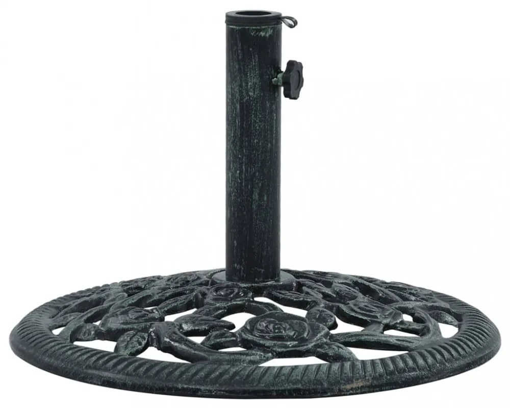 zöld öntöttvas napernyőtalp 9 kg 40 cm