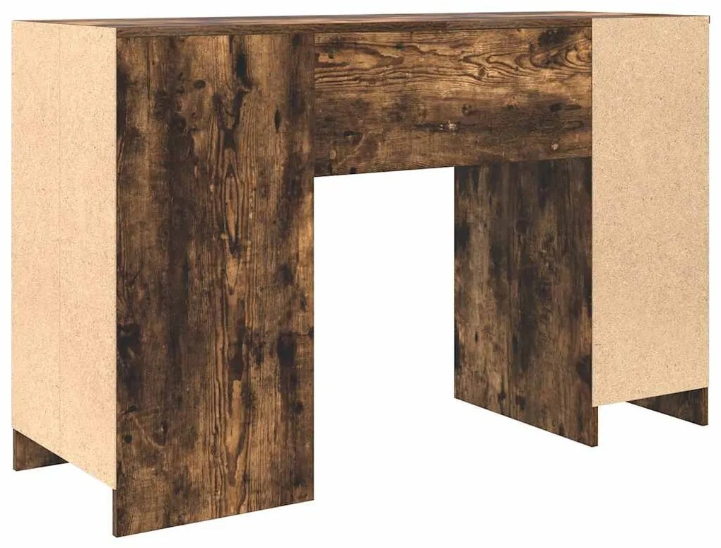 füstös tölgy színű szerelt fa íróasztal 120x42x76 cm