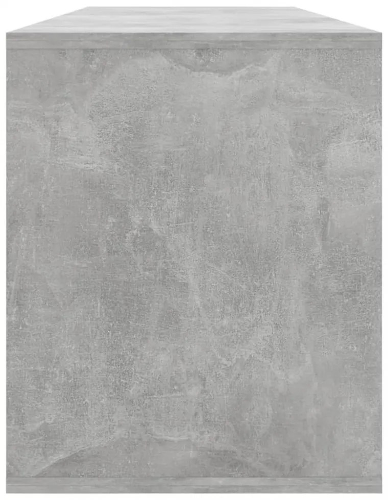 betonszürke szerelt fa TV-szekrény 130x35x50 cm