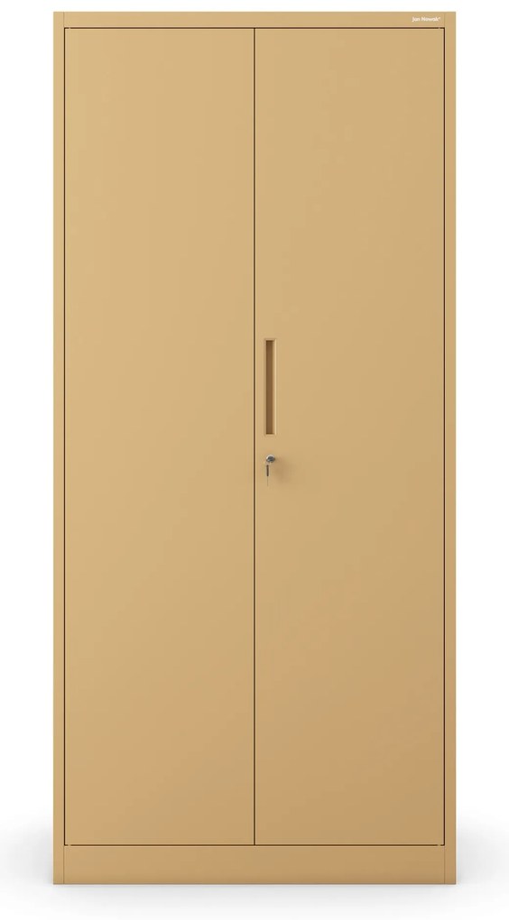 Magas fém irodai iratszekrény, bézs, 900x1950x400 mm: JAN H Fresh Style