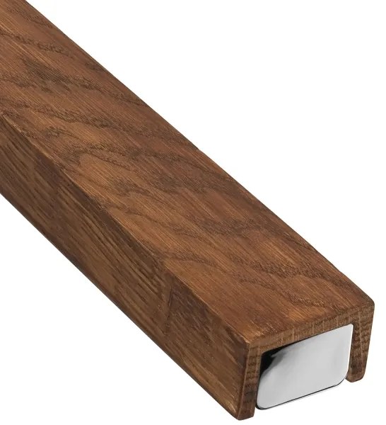 Brilagi-LED Fürdőszobai tükörmegvilágítás WOODY MIRROR LED/15W/230V IP44 tölgy/króm