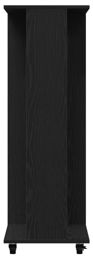 Gardrób Kerekekkel Fekete Tölgy 102x38x110 cm Mérnöki Fa