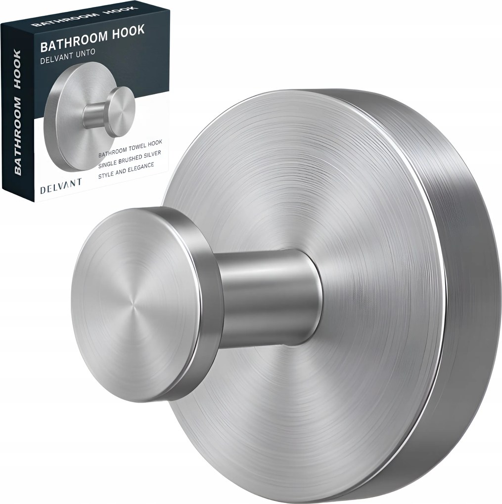 Fürdőszobai Törölközőtartó Akasztó Fali Tartó Delvant Unto Ezüst