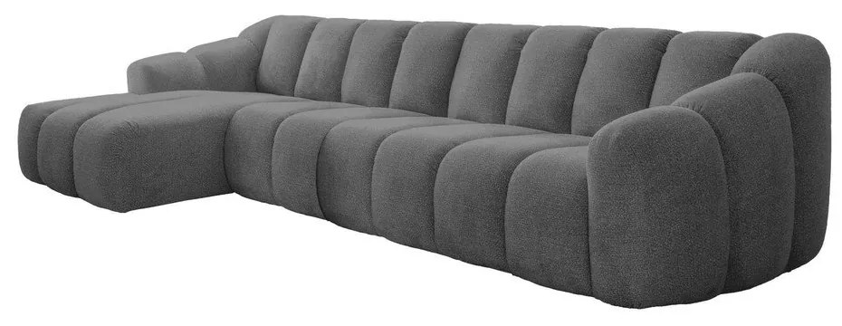 Szürke sarokkanapé (bal oldali-heverő résszel) Shell – Miuform