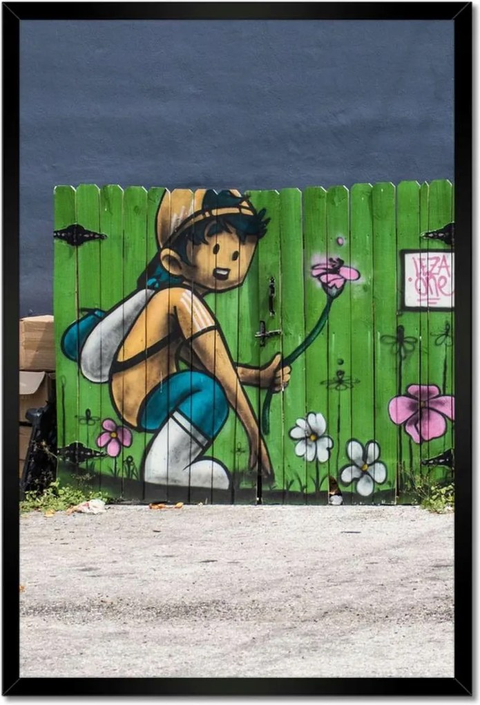 Poszterek keretben 40x60 Graffiti Utcaművészet