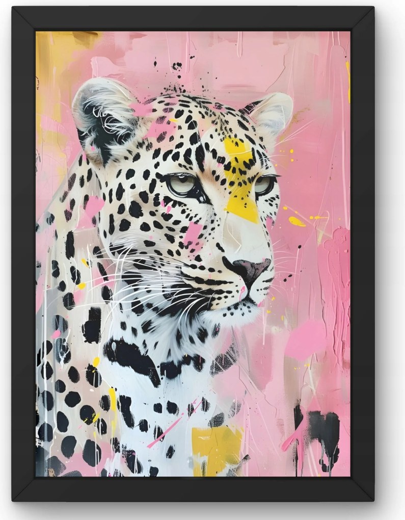 Pasztell leopárd poszter 50x70 cm
