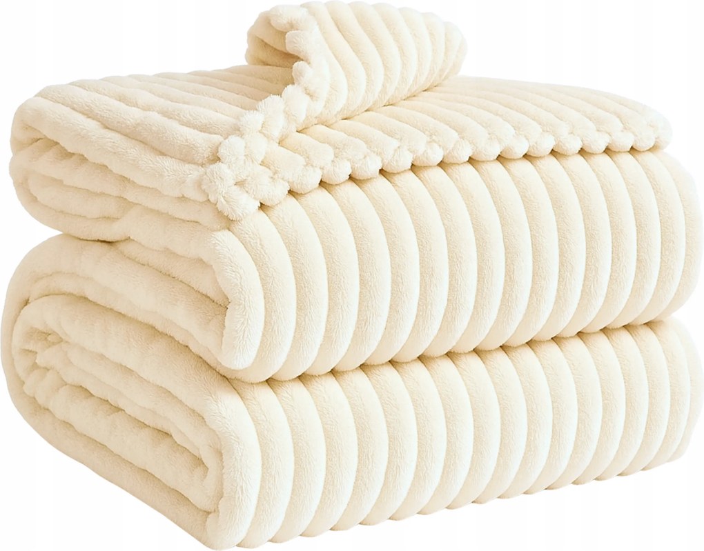 Takaró Ágytakaró Ágyra Kanapéra Puha Meleg Dombornyomott Takaró 160X200 CM