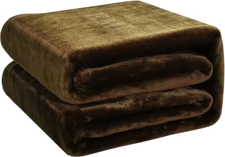 EMI sötétbarna színű mikroszálas takaró 150 x 200 cm