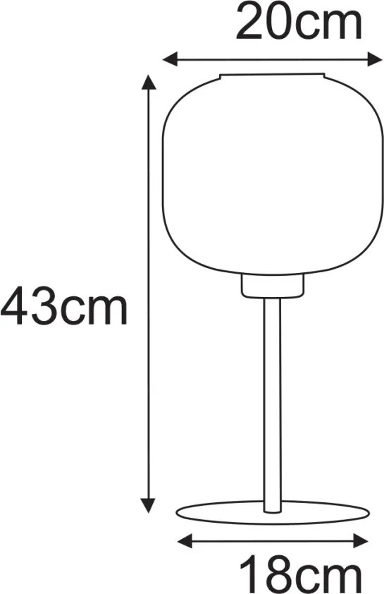 KAJA K-5666 CAMPO Szürke Színű Asztali Lámpa 1xE27 15W IP20