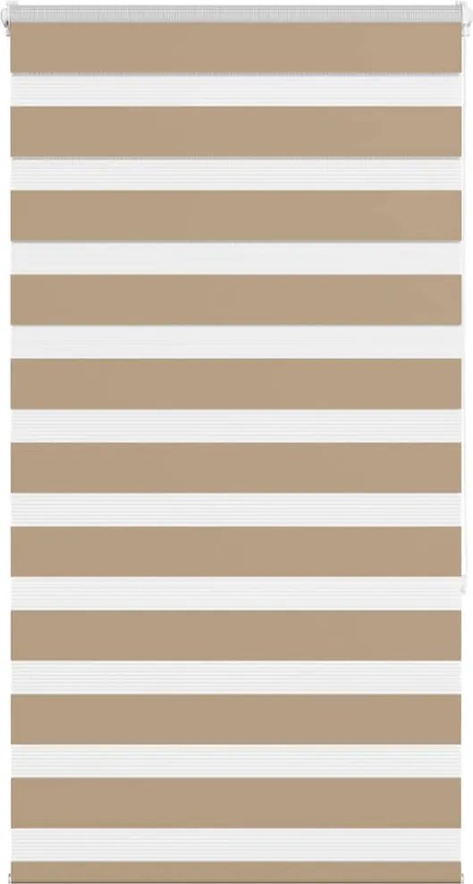 vidaXL zebrafüggönnyel homokbarna szövetszélesség 80,9 cm poliészter
