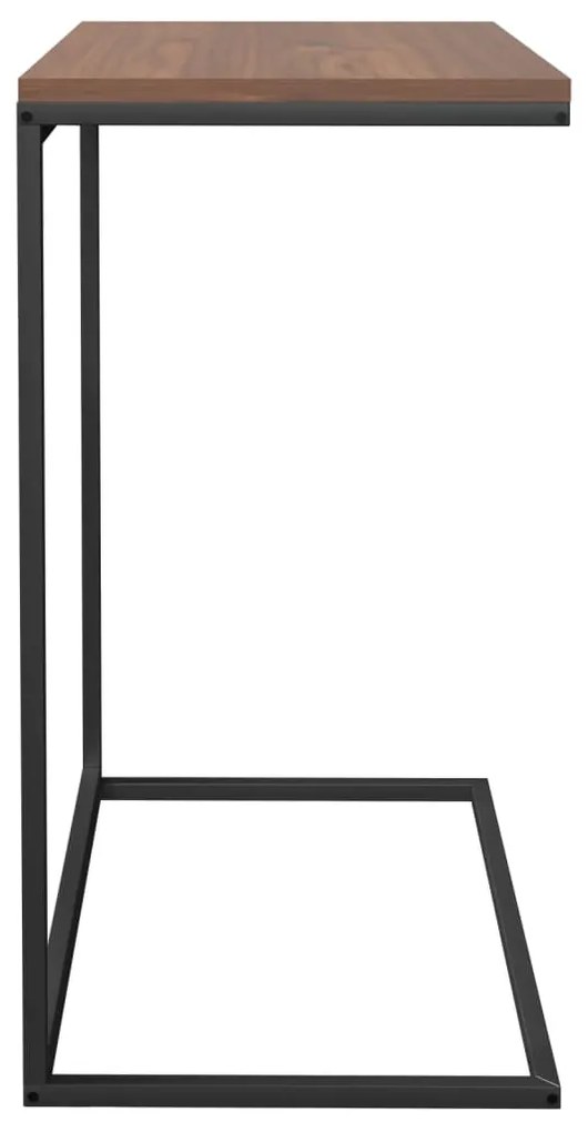 Fekete szerelt fa kisasztal 55 x 35 x 66 cm