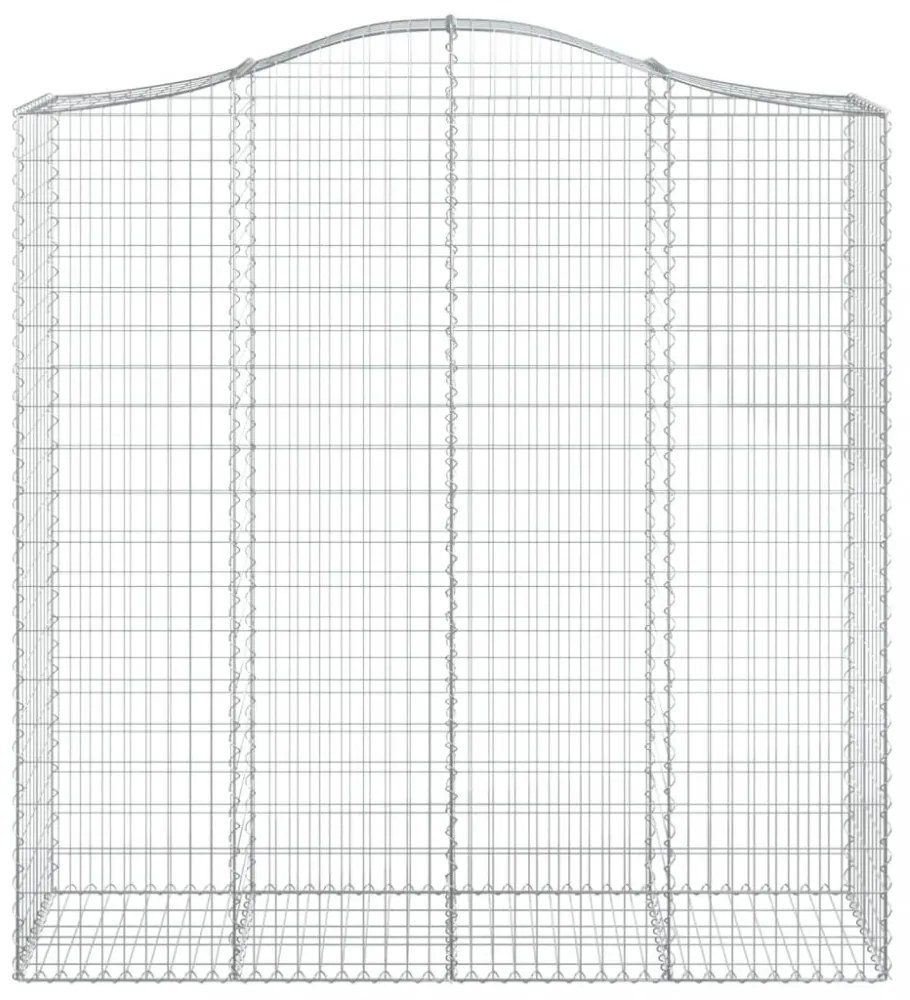 3 db íves horganyzott vas gabion kosár 200x50x200/220 cm