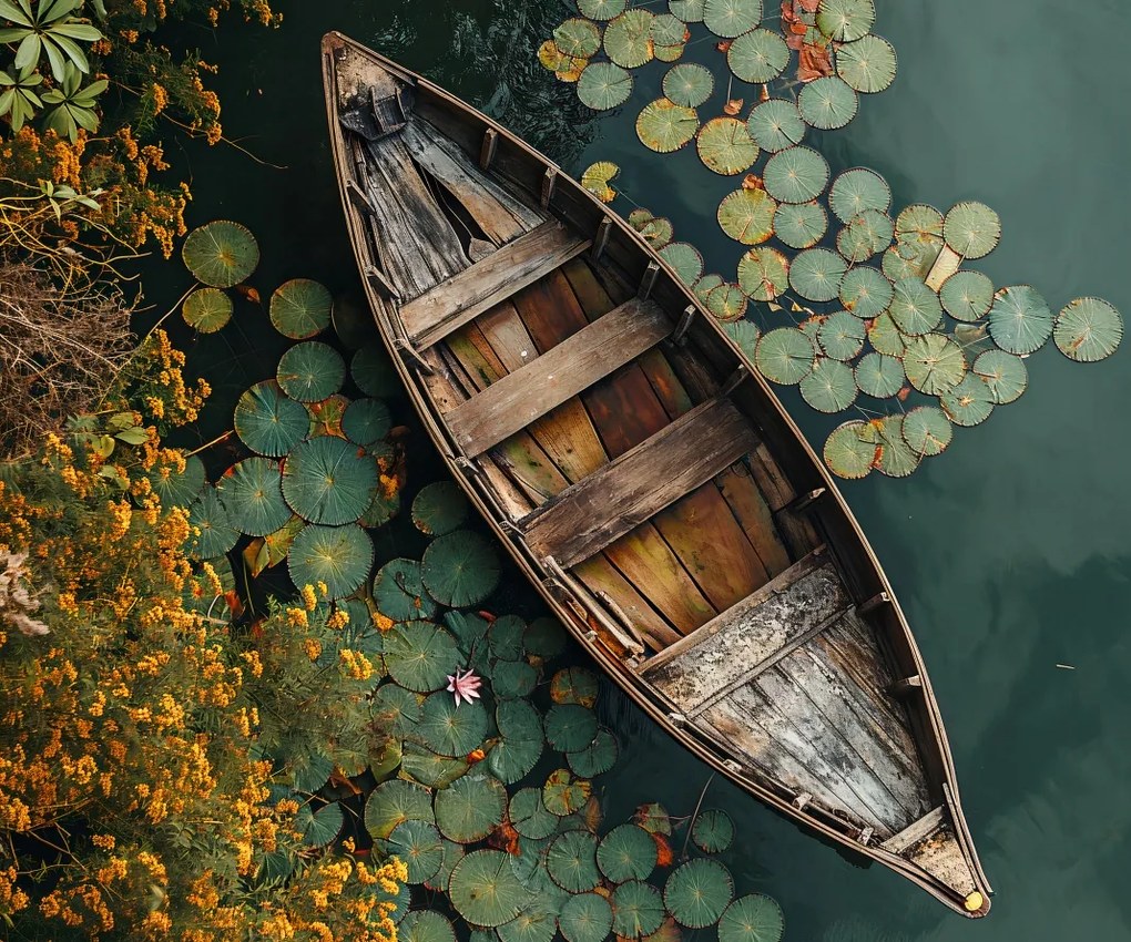 Poszter 60x50cm Hajó a természet között