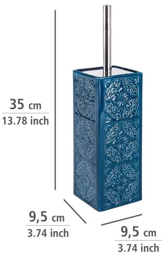 WENKO 22654100 - WC-kefe CORDOBA 9,5x35 cm kék