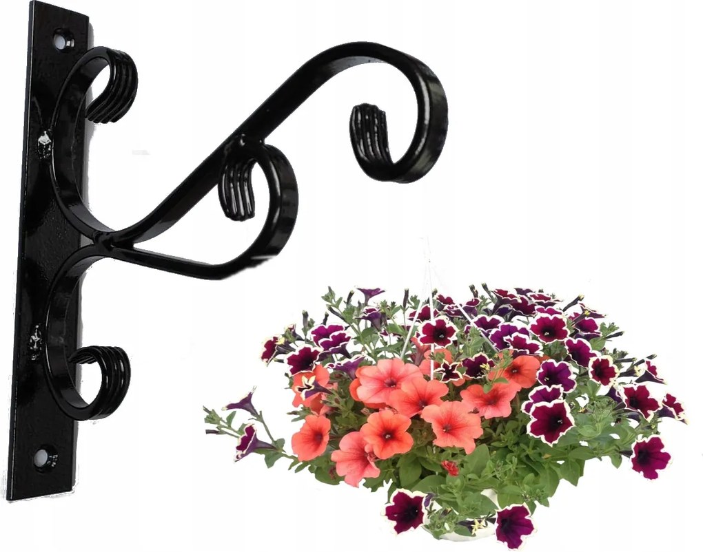 Kovácsoltvas virágtartó akasztó