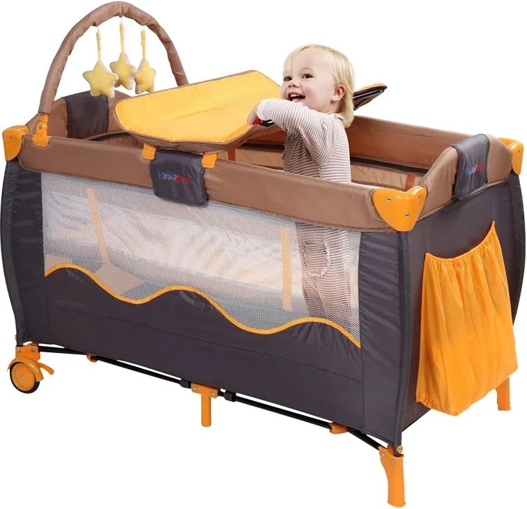 INFANTASTIC Gyerekágy hordozható KDRBT Orange