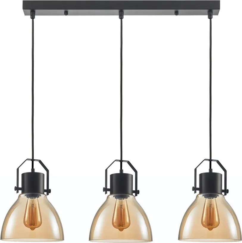 ITALUX PND-22371-3-BK-AMB DARLENA Modern Led Függesztett Lámpa E27 IP20