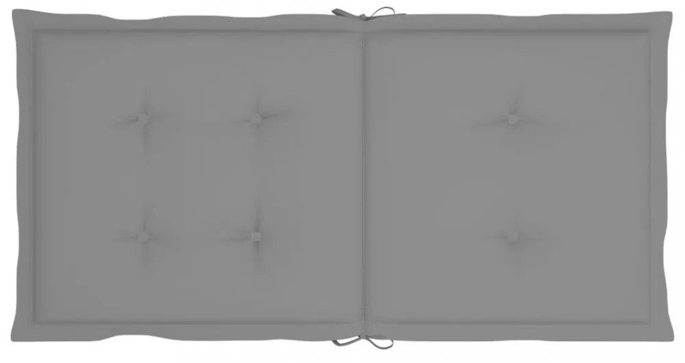 6 db szürke oxford szövet háttámlás székpárna