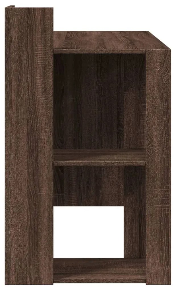 barna tölgy színű szerelt fa irodai asztal 103,5 x 56,5 x 94 cm