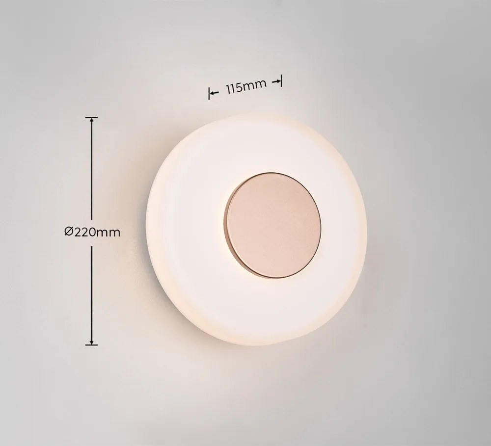 Bézs LED dimmelhető fali lámpa ø 22 cm Celeste – Trio