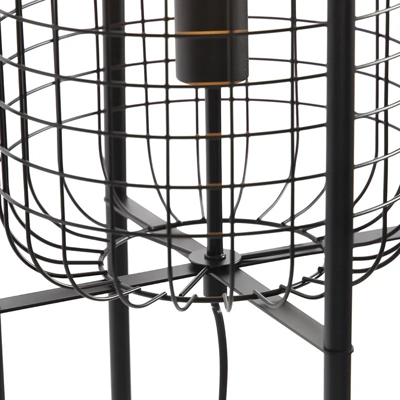 Ipari állólámpa fekete - Bliss Vefa